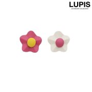 ビビットフラワーピアス