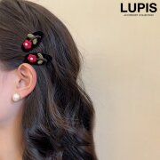 刺繍フラワーミニヘアクリップ