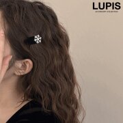 スノーフレークミニヘアクリップ