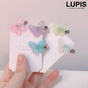 キラキラバタフライヘアクリップ