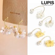 フラワーブーケピアス