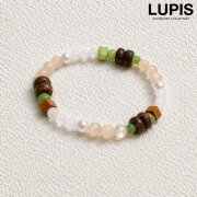 ウッド×ストーンブレスレット