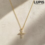 キュービックジルコニアクロスネックレス