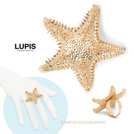 スターフィッシュゴールドBIGリング