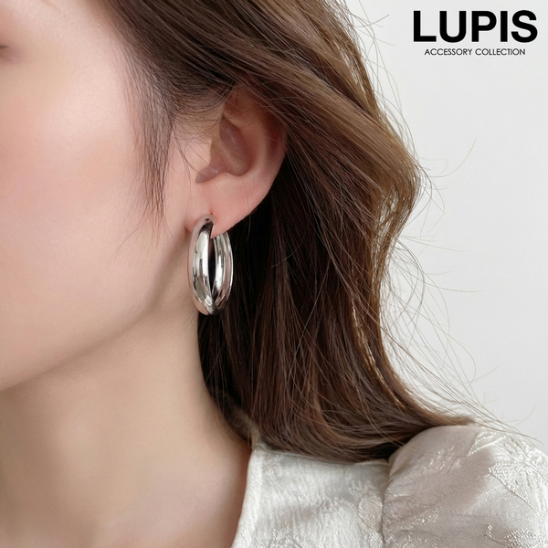 ワイドフープピアス