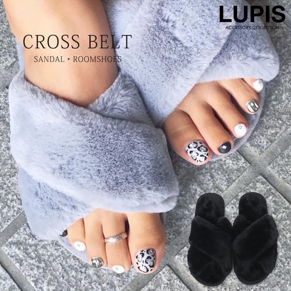 クロスファーフラットサンダル 激安ファッション小物の通販販売 ルピス Lupis