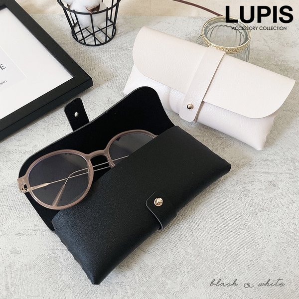 レザー調シンプルメガネケース 激安ファッション小物の通販販売 ルピス Lupis