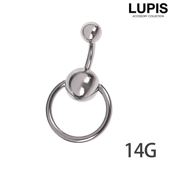 【14G】スレイブバナナバーベルボディピアス・へそピアス