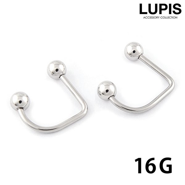 【16G】リップフープバーベルボディピアス