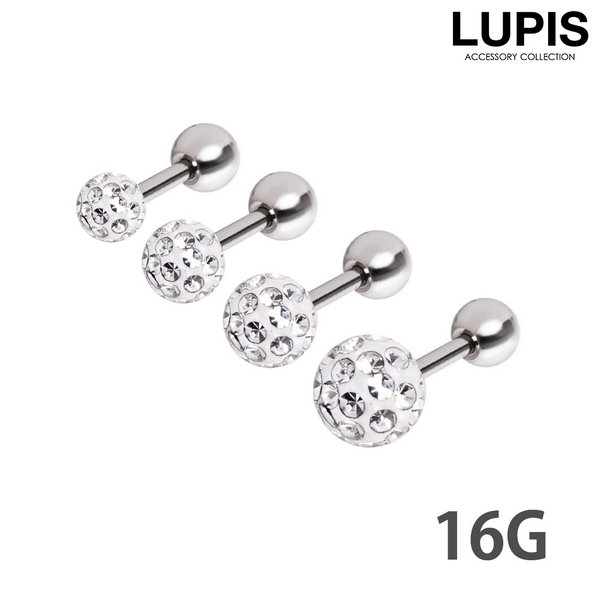 【16G】パヴェストーンストレートバーベルボディピアス