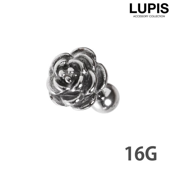 〖16G〗アンティークフラワーストレートバーベルボディピアス