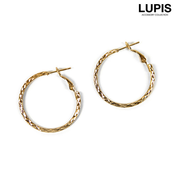 ゴールドフープピアス