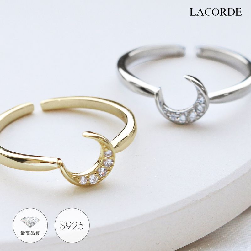 LACORDEルナムーンモチーフリング【送料無料】