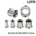 【6G～12mm】ダブルフレアアイレットボディピアス
