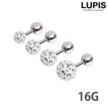 【16G】パヴェストーンストレートバーベルボディピアス
