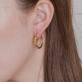 【金属アレルギー対応 316L】ノットステンレスフープピアス