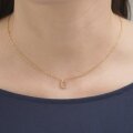 【金属アレルギー対応 316L】プチホースシューステンレスネックレス