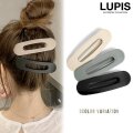 マットカラーBIGオーバルヘアクリップ