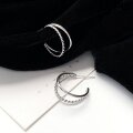 ダブルラインフープピアス