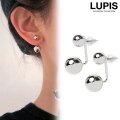 ツインメタルボールピアス