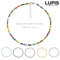 カラービーズチョーカーネックレス