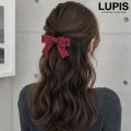 フリルリボンヘアクリップ