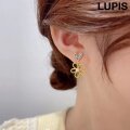 ハートフラワーピアス