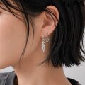 クロス×スパイクアンティークピアス