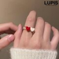 ツインハートアクリルリング