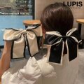 バイカラーリボンシュシュヘアゴム