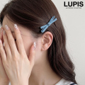 デニムリボンヘアクリップ