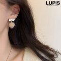 マットリボン×ファーボールピアス