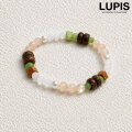 ウッド×ストーンブレスレット