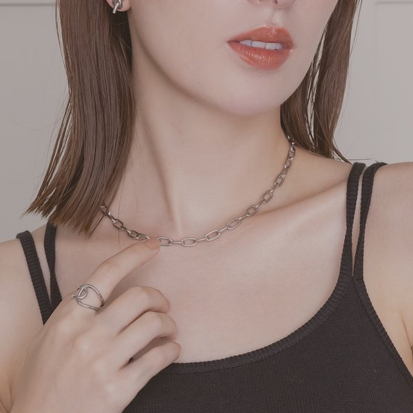 【金属アレルギー対応 316L】メタルチェーンステンレスネックレス