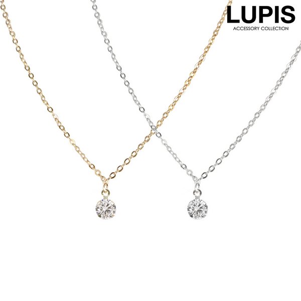 一粒ストーンネックレス