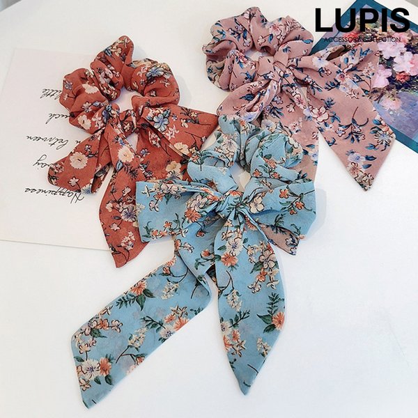 フラワーリボンシュシュ 激安ヘアアクセサリーットの通販販売 ルピス Lupis