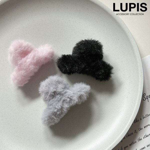 モコモコファーバンスヘアクリップ