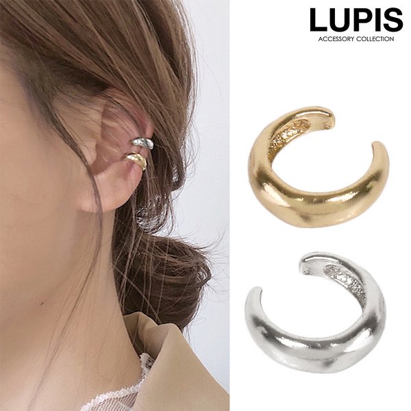 シンプルプレーンメタルイヤーカフ 激安ピアスの通販販売 ルピス Lupis