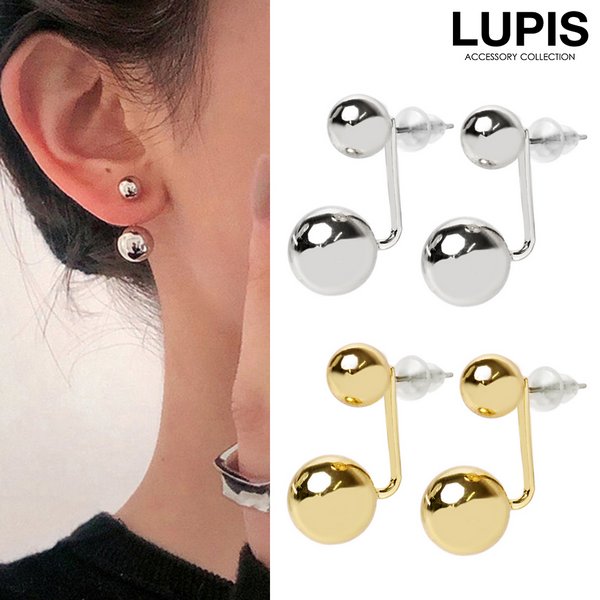 ツインメタルボールピアス 激安ピアスの通販販売 プチプラアクセサリー通販 ルピス Lupis