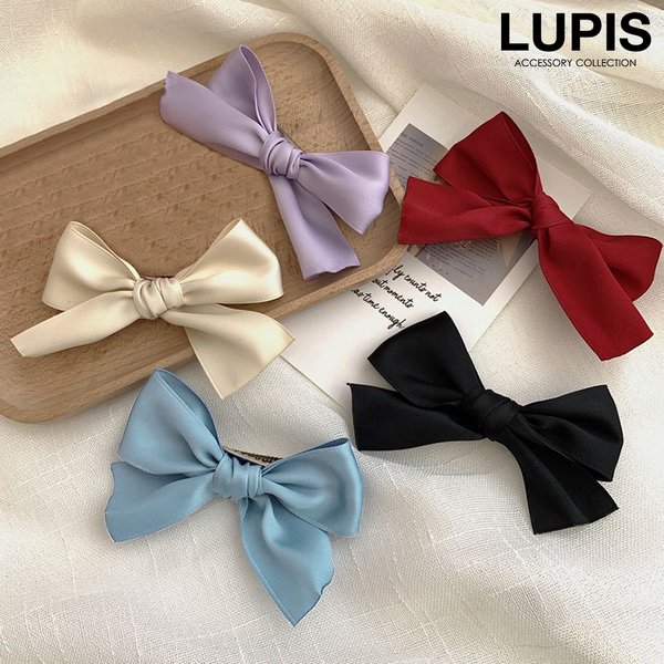 ミニリボンヘアクリップ