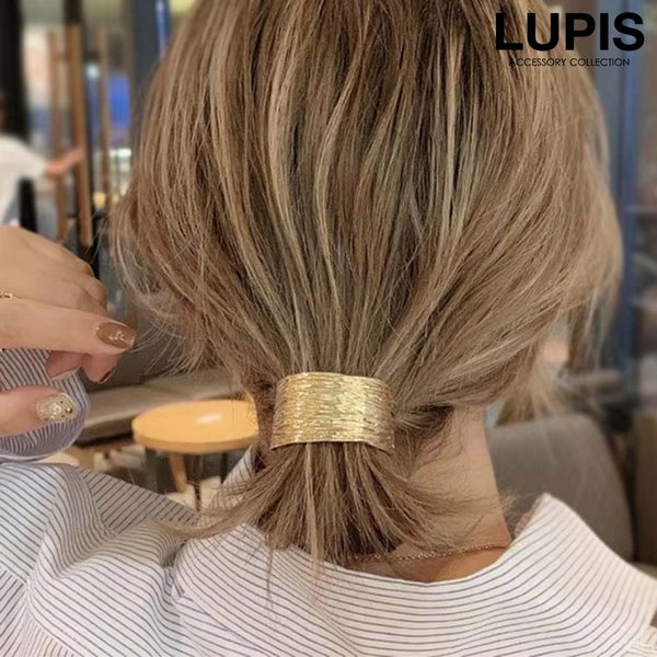 カーブラインメタルヘアゴム