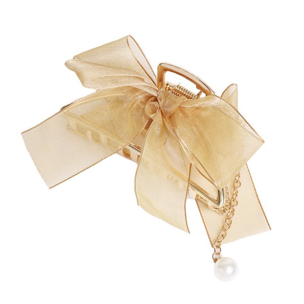 オーガンジーリボンバンスクリップ