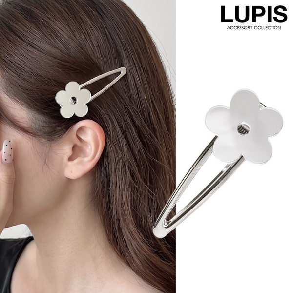 ミラーフラワーヘアクリップ
