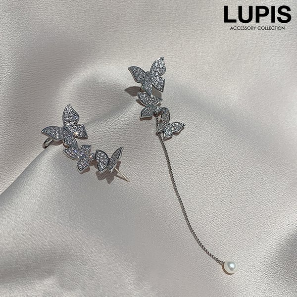 バタフライロングチェーン×カフピアス