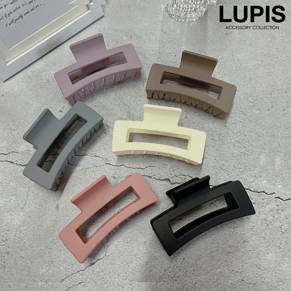 マットカラーレクタングルバンスクリップ