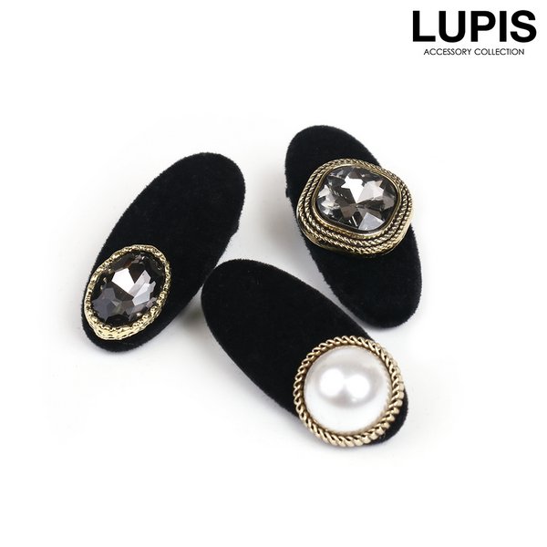 ベロアミニヘアクリップ