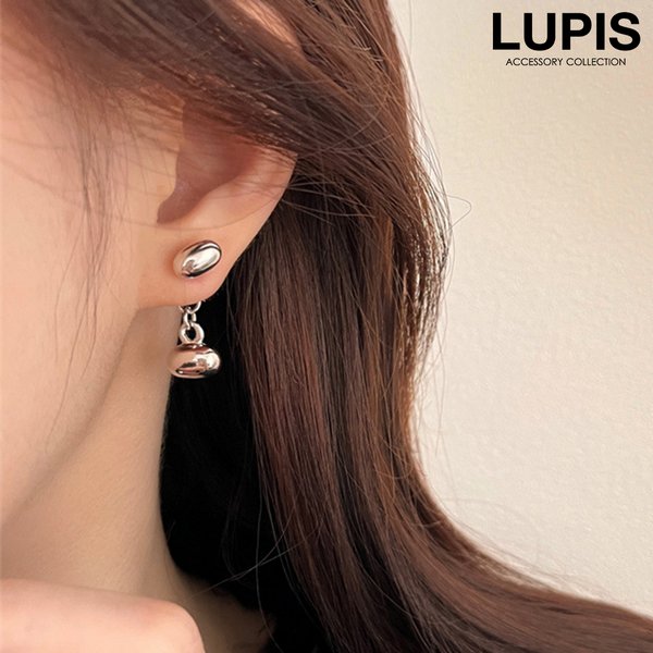 メタルビーンバックキャッチピアス