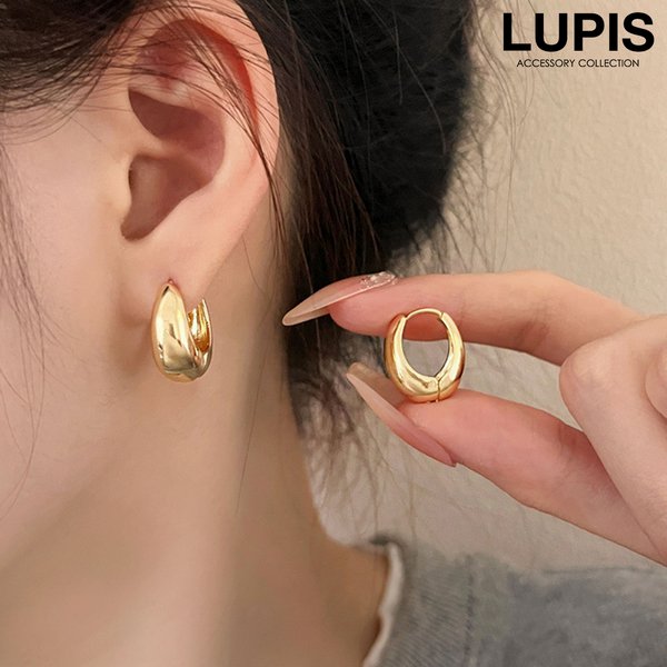ドロップメタルフープピアス