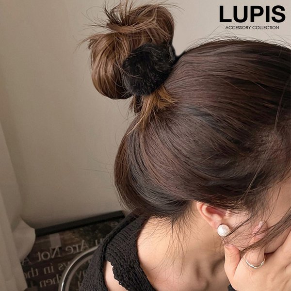 ラウンドファーミニヘアクリップ