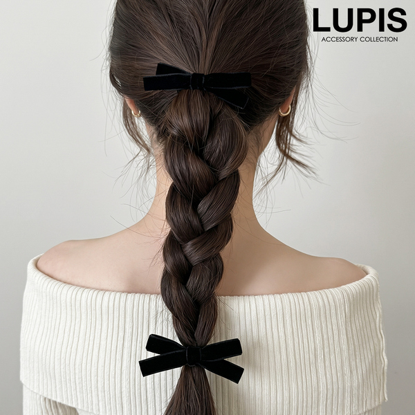 ベロアリボンヘアゴム